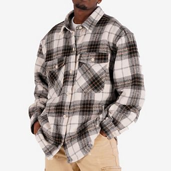 Men's Caliber Denim Co. Lumber Jack Plaid Flannel Shacket