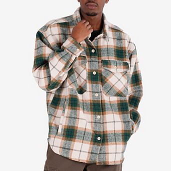 Men's Caliber Denim Co. Lumber Jack Plaid Flannel Shacket