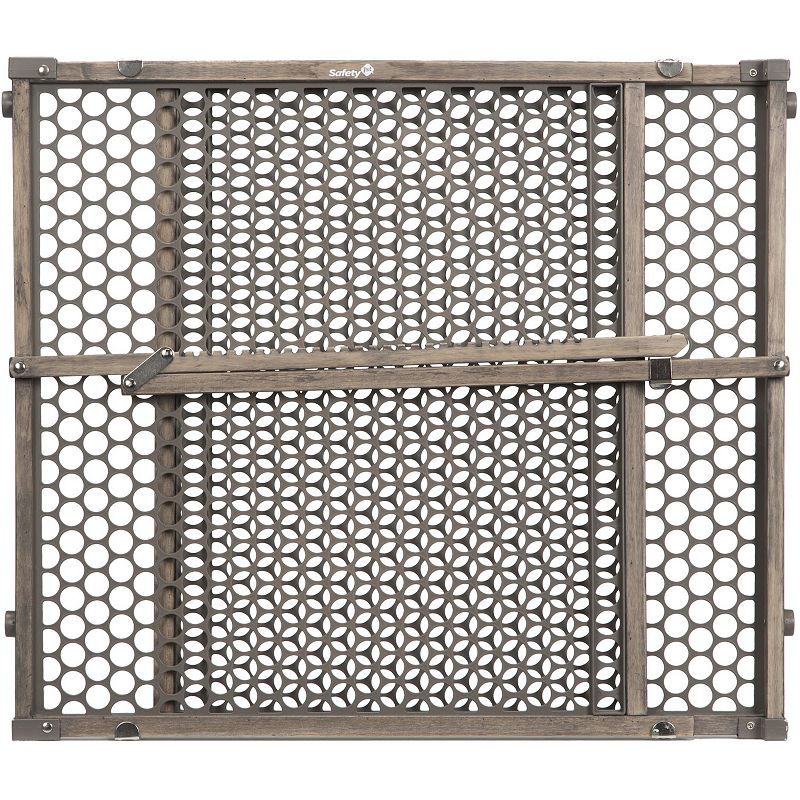 Safety 1st Vintage Grey Wood Doorway Security Gate  Grey