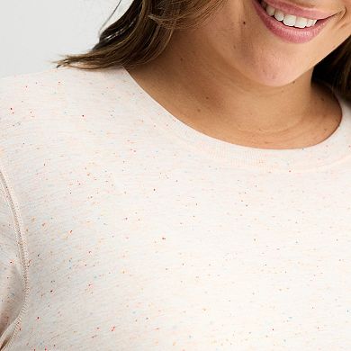 Plus Size Tek Gear® Speckled Long Sleeve Tee