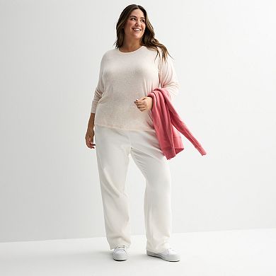 Plus Size Tek Gear® Speckled Long Sleeve Tee