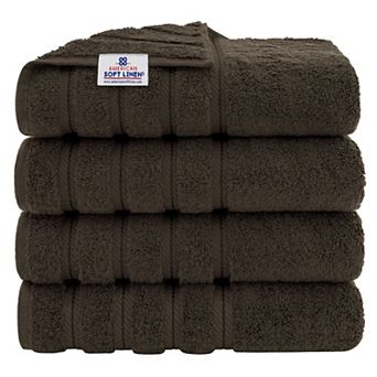 American Soft Linen Cotton Turkish 4 pc Bath Towels