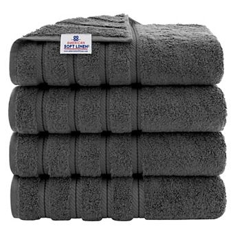 American Soft Linen Cotton Turkish 4 pc Bath Towels