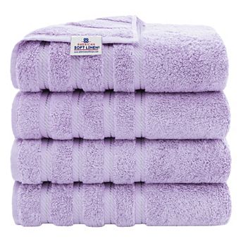 American Soft Linen Cotton Turkish 4 pc Bath Towels