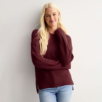 Juniors' SO® Essential Crewneck Pullover Sweater