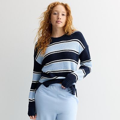 Juniors' SO® Essential Crewneck Pullover Sweater