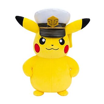 Pokemon Captain Pikachu 8 in Soft Plush with Captain's Hat