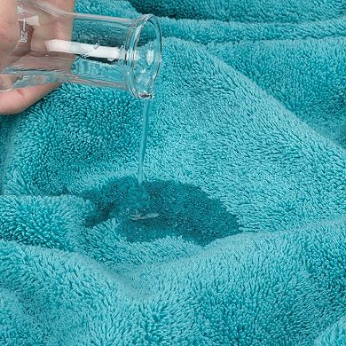 American Soft Linen Premium 6-Piece Aqua Turkish Cotton Towel & Washcloth Set