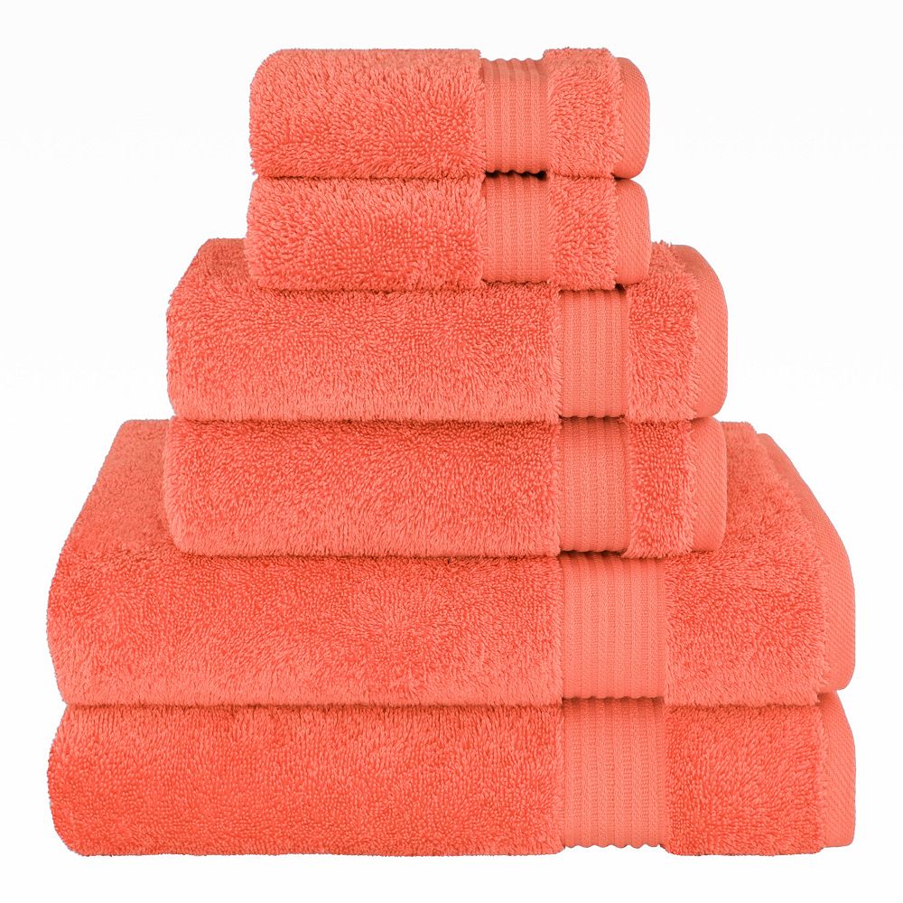 American Soft Linen 100% Cotton Turkish Towels, 6 Piece Bath Towel Set with 20 Different Colors