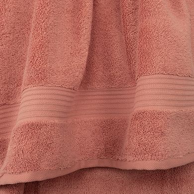 American Soft Linen Premium 6-Piece Coral Turkish Cotton Towel & Washcloth Set