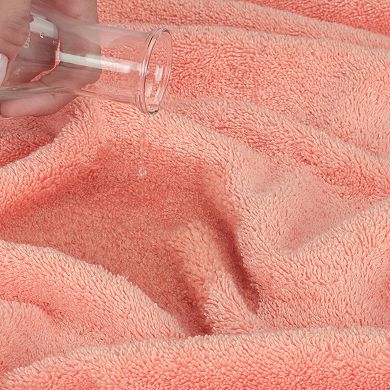 American Soft Linen Premium 6-Piece Coral Turkish Cotton Towel & Washcloth Set