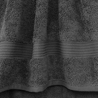 American Soft Linen Premium 6-Piece Gray Turkish Cotton Towel & Washcloth Set