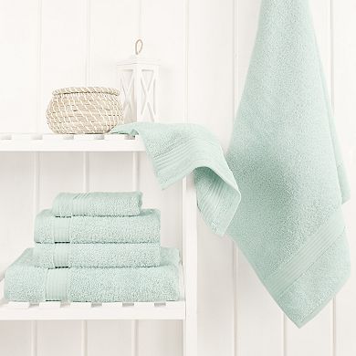 American Soft Linen Premium 6-Piece Mint Turkish Cotton Towel & Washcloth Set
