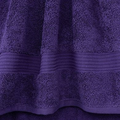 American Soft Linen Premium 6-Piece Purple Turkish Cotton Towel & Washcloth Set