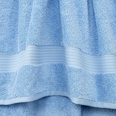 American Soft Linen Premium 6-Piece Sky Blue Turkish Cotton Towel & Washcloth Set