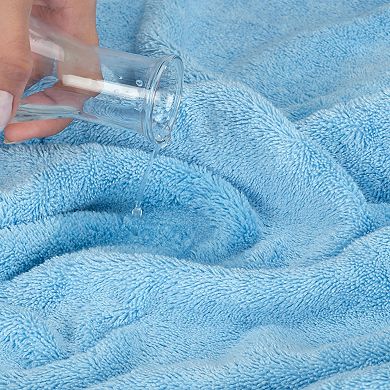 American Soft Linen Premium 6-Piece Sky Blue Turkish Cotton Towel & Washcloth Set