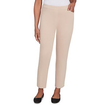 Women's Petite Alfred Dunner Fitted Twill Short Length Pants