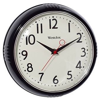 Westclox Retro Red 9.5 in Wall Clock