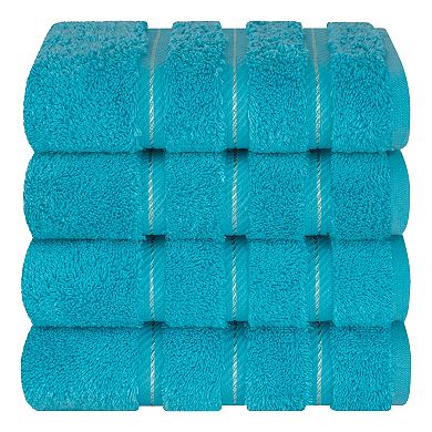 American Soft Linen Cotton Turkish 4 Piece Hand Towels