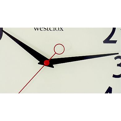 Westclox Teal Retro 12 in. Wall Clock
