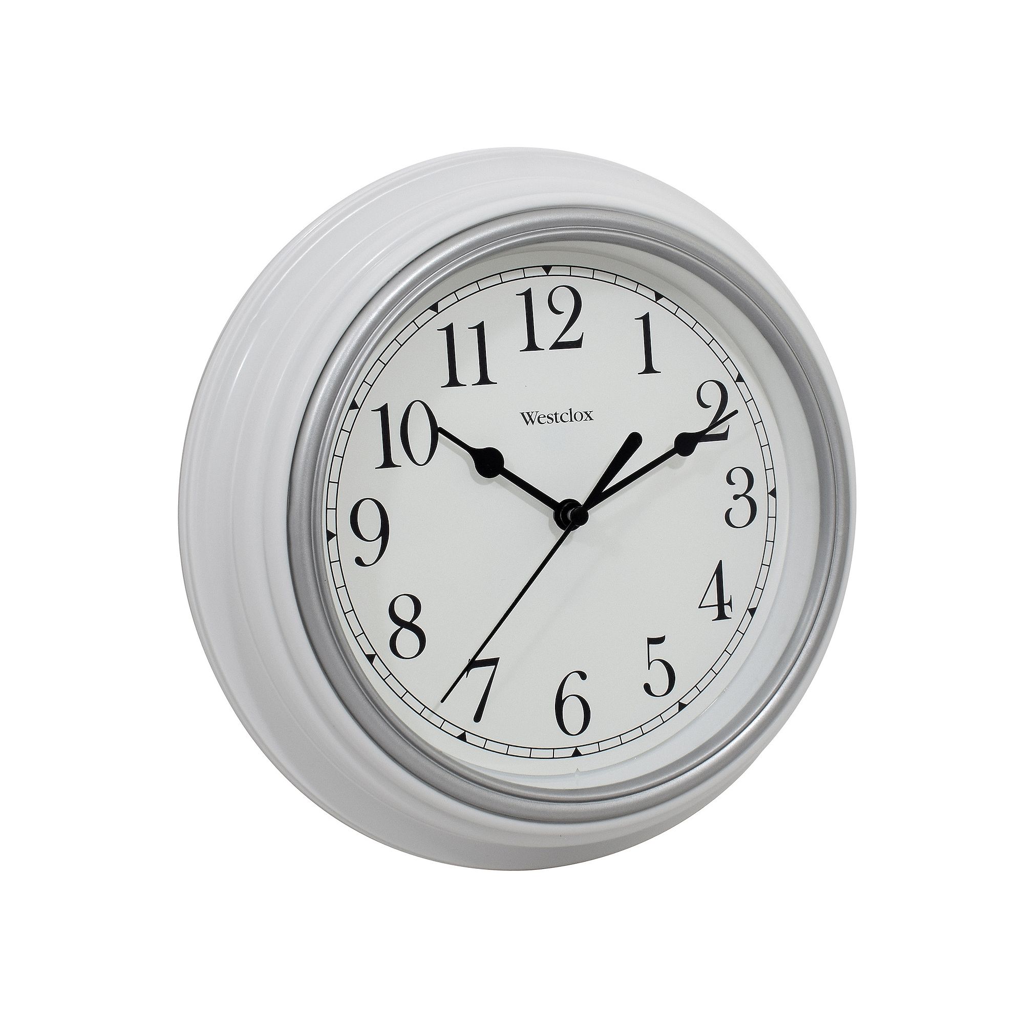 Westclox 9 in. Wall Clock, White
