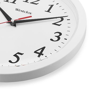 Westclox 9.75 in. Black Wall Clock