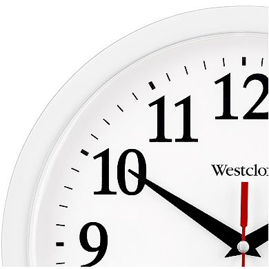Westclox 9.75 in. Black Wall Clock