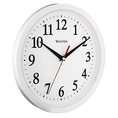 Westclox 9.75 in. Black Wall Clock