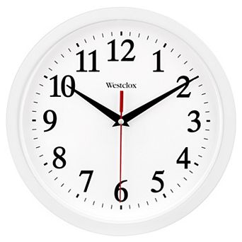 Westclox 9.75 in Black Wall Clock