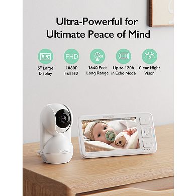Momcozy 1080P 5.5" HD Baby Monitor
