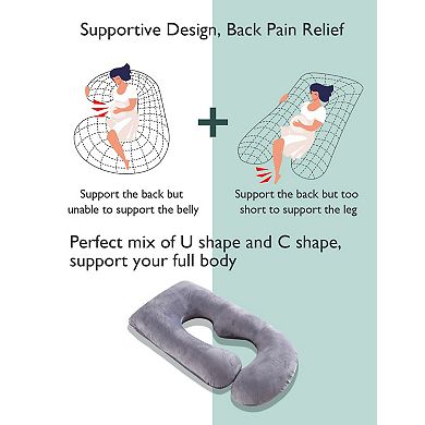 Momcozy U-Shaped Pregnancy Pillow