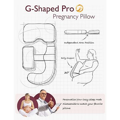 Momcozy G-Shape Pregnancy Pillow