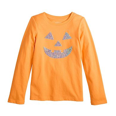 Girls 4-12 Jumping Beans® Pumpkin Graphic Long Sleeve Tee