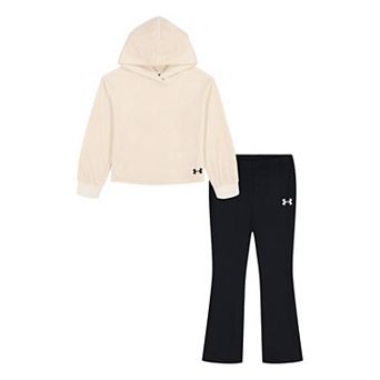 Toddler Girl Under Armour 2 pc Velour Hoodie & Flare Pants Set