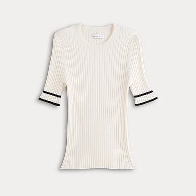 Petite Nine West Elbow Sleeve Tee