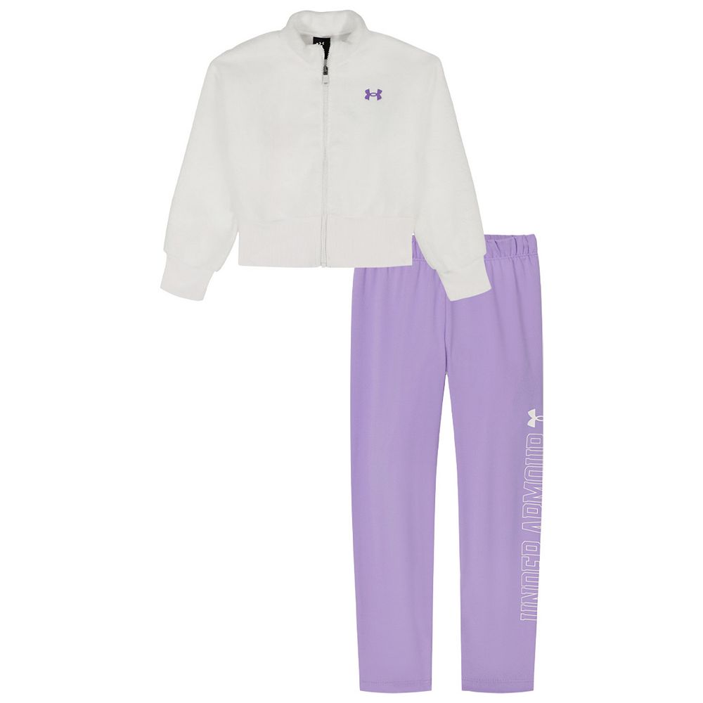 Girls 4-6x Under Armour 2-pc. Sherpa Full-Zip Jacket & Pants Set
