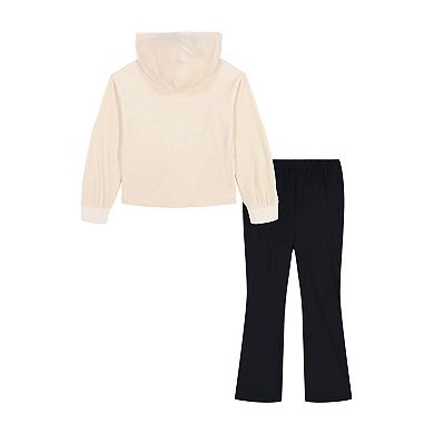 Girls 4-6x Under Armour 2-pc. Velour Hoodie & Flare Pant Set