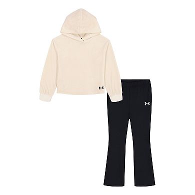 Girls 4-6x Under Armour 2-pc. Velour Hoodie & Flare Pant Set