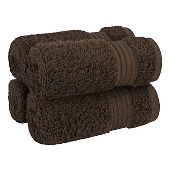 American Soft Linen Premium 4 pc Solid Color Turkish Cotton Washcloth Set