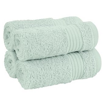 American Soft Linen Premium 4 pc Solid Color Turkish Cotton Washcloth Set