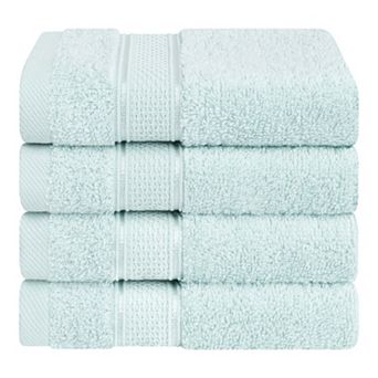 American Soft Linen Luxury Soft 4 pc Solid Color Turkish Cotton Washcloth Set