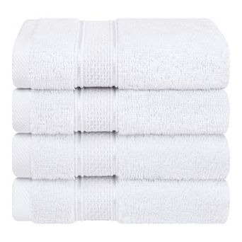 American Soft Linen Luxury Soft 4 pc Solid Color Turkish Cotton Washcloth Set