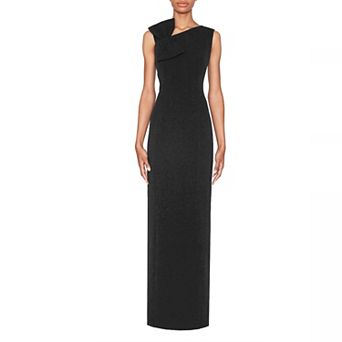 Women's Focus By Shani Bow Sleeveless Gown