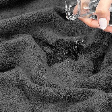 American Soft Linen Luxury Soft 6-Piece Dark Gray Turkish Cotton Towel & Washcloth Set