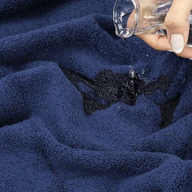 American Soft Linen Luxury Soft 6-Piece Navy Turkish Cotton Towel & Washcloth Set