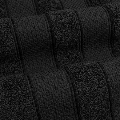 American Soft Linen Luxury Soft 6-Piece Black Turkish Cotton Towel & Washcloth Set