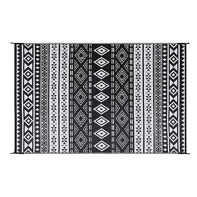 Pure Garden 8-ft. x 10-ft. Geometric LED Outdoor Rug