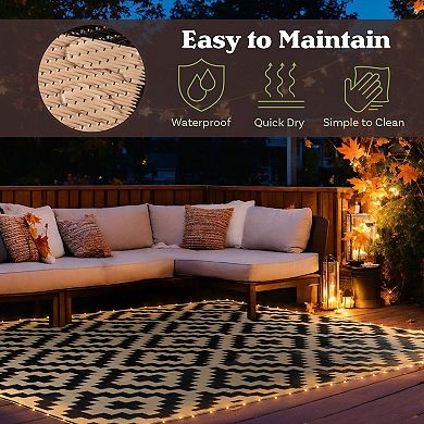 Pure Garden 8" x 10" LED Patio Rug