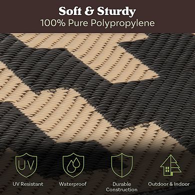 Pure Garden 8" x 10" LED Patio Rug