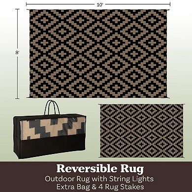 Pure Garden 8" x 10" LED Patio Rug